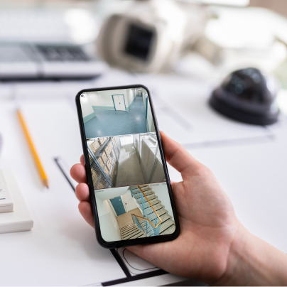Blacksburg security camera feed on cell phone